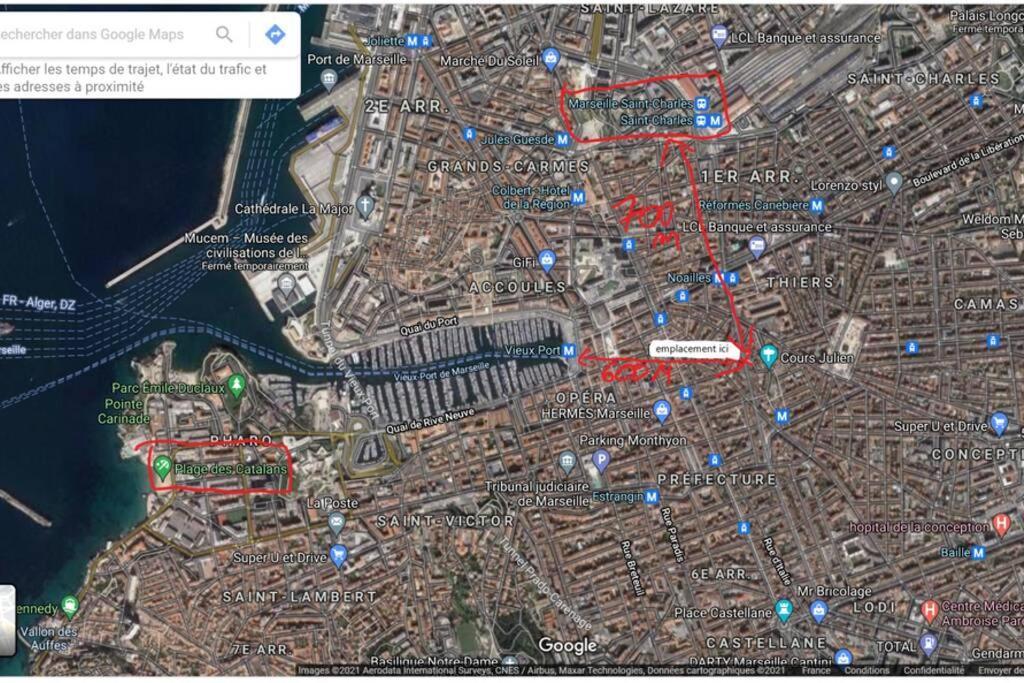דירות מרסיי Le T3 A 600Metre Du Vieux Port Proche De La Gare מראה חיצוני תמונה
